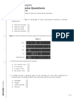 Chemical Analysis Multiple Choice Questions Set 4 (Chemistry Only)