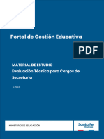 Secretaría - Material de Estudio Portal de Gestión Educativa - Escalafón 2024