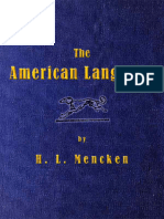 The American Language, H. L. Mencken