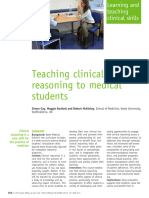 Teaching Clinical Reasoning To Medical Students