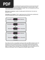 03 Simplex Half Duplex, Duplex