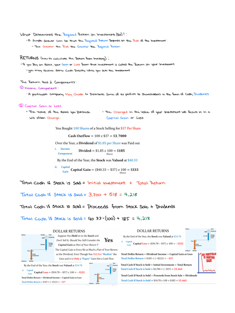 5 Terminology PDF Stocks Standard Deviation