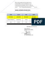 Jadwal Asesmen