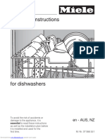 Miele Dishwasher G 2283 SCVi Operating Instructions