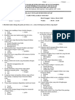 SOAL PTS SBDP KELAS 1 SEMESTER GENAP