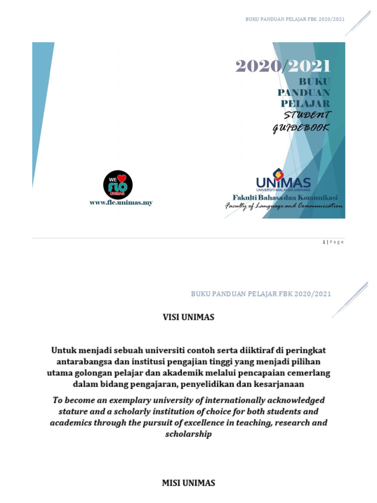 Buku Panduan Pelajar 20202021 Full Version 20 1 Pdf