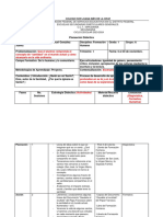 Planeación Didáctica 1 GRADO
