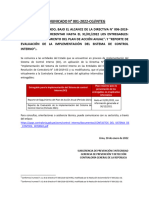 Comunicado de Directiva 006 Reporte de Seguimieto de Plan de Accion Entidades Publicas