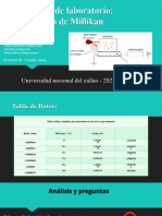 Experiencia de Laboratorio - Experimento de Millikan