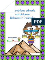 Matemáticas Par Primaria Completamos Balanzas y Pirámides