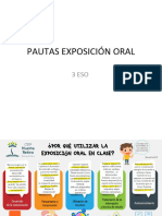 Pautas Exposición. 3eso