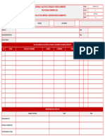 Check List de Limpieza y Desinfección de Áreas Comunes