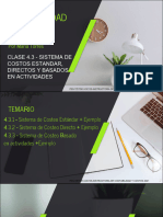 CLASE 4.3 - Sistema de Costos Estándar, Directos y Por Actividades