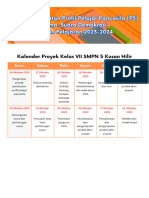 Jadwal Proyek Suara Demokrasi Kelas VII SMPN 5 Kusan Hilir