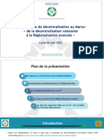 Le Processus de Décentralisation Au Maroc