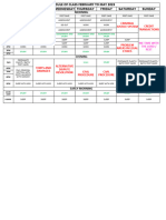 Schedule of Classes