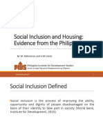PHI PIDS Marife Ballesteros Social Inclusion and Housing 19aug2015
