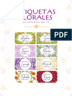 Etiquetas Florales