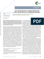 Boronic Acid Liposomes For Cellular Delivery and Content Release Driven by Carbohydrate Binding