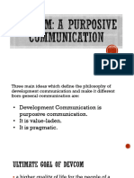 DevCom - A Purposive Comm