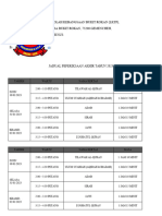 Jadual Peperiksaan Akhir Tahun 2023