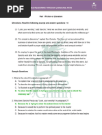 GED RLA Extended Response Samples | PDF