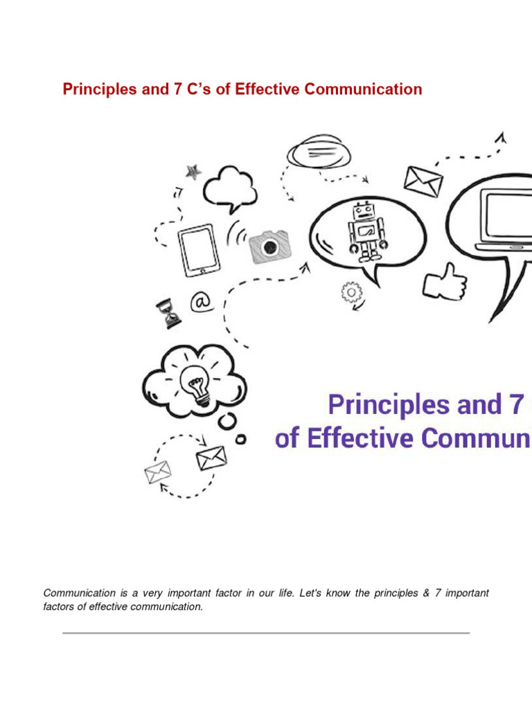 Principles and 7 C | PDF | Communication | Information