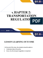 Chapter 2 TRANSPORTATION REGULATION
