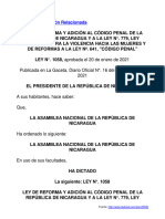 Enlace A Legislación Relacionada: Publicada en La Gaceta, Diario Oficial N°. 16 Del 25 de Enero de 2021