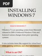 Installing Windows 7