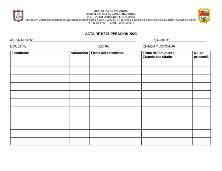 Acta de recuperacion pdf