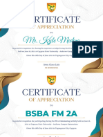 Modern Elegant Certificate of Appreciation