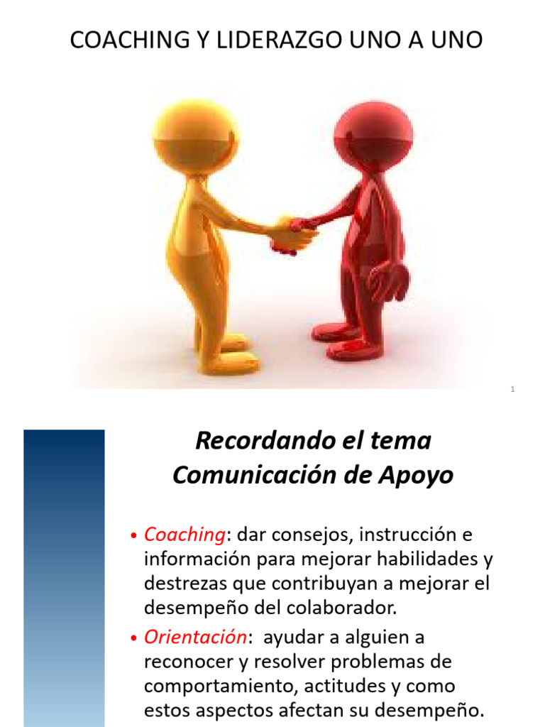 Coaching 1 A 1 | PDF | Motivación | Motivacional