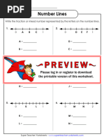 Number Lines Fractions