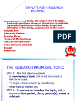 Sample Template For A Research Proposal Development Subject To Be