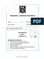 P6 Maths 2020 SA2 Tao Nan Exam Paper