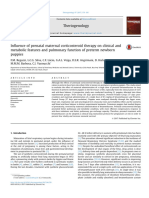 Influence of Prenatal Maternal Corticosteroid Therapy On Clinical and Metabolic Features and Pulmonary Functiion of Preterm Newborn Puppies