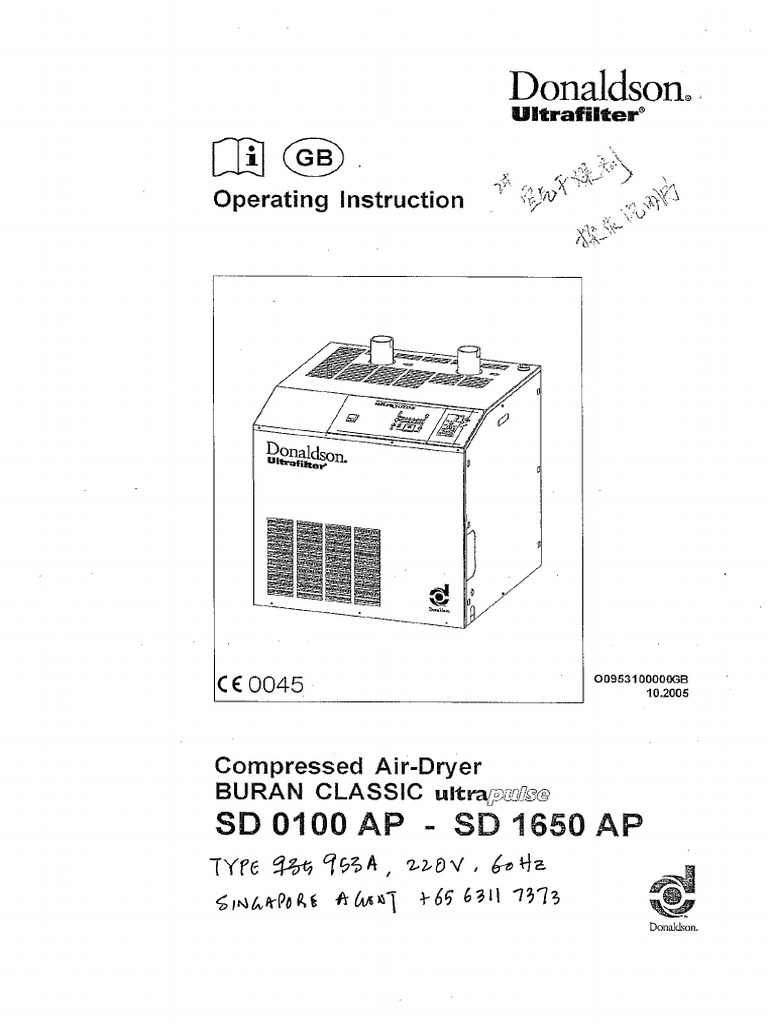 Compressed AirDryer Buran Class Ultrapulse SD 0100 Ap SD 1650 Ap PDF