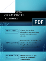 Categoría Gramatical