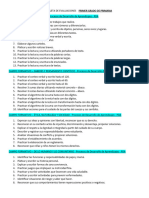 1° Banco de Sugerencias para La Boleta de Evaluaciones