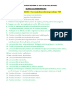 5° Banco de Sugerencias para La Boleta de Evaluaciones