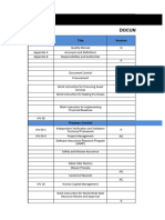 Document Master List