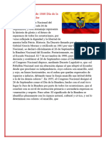 26 de Septiembre de 1860 Día de La Bandera de Ecuador