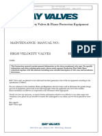 Instruction and Maintenance Manual Bay Valves 90001