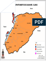 Mapa No 2. Distribución Climática de Casanare.
