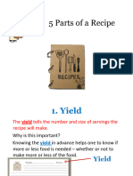 The 5 Parts of A Recipe-Thayer