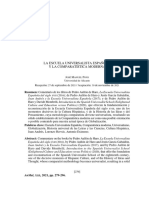 La Escuela Universalista Española Y La Comparatística Moderna