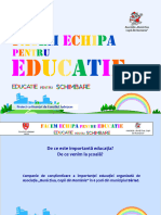 Brosura - Facem Echipa Pentru Educatie - Buna Ziua Copii Din Romania