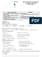 Đề Cương Hki Môn Toán 2021-2022