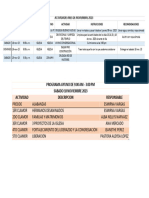 Actividades MES NOV. 2023